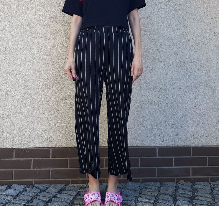 Spodnie z szerokimi nogawkami h&m