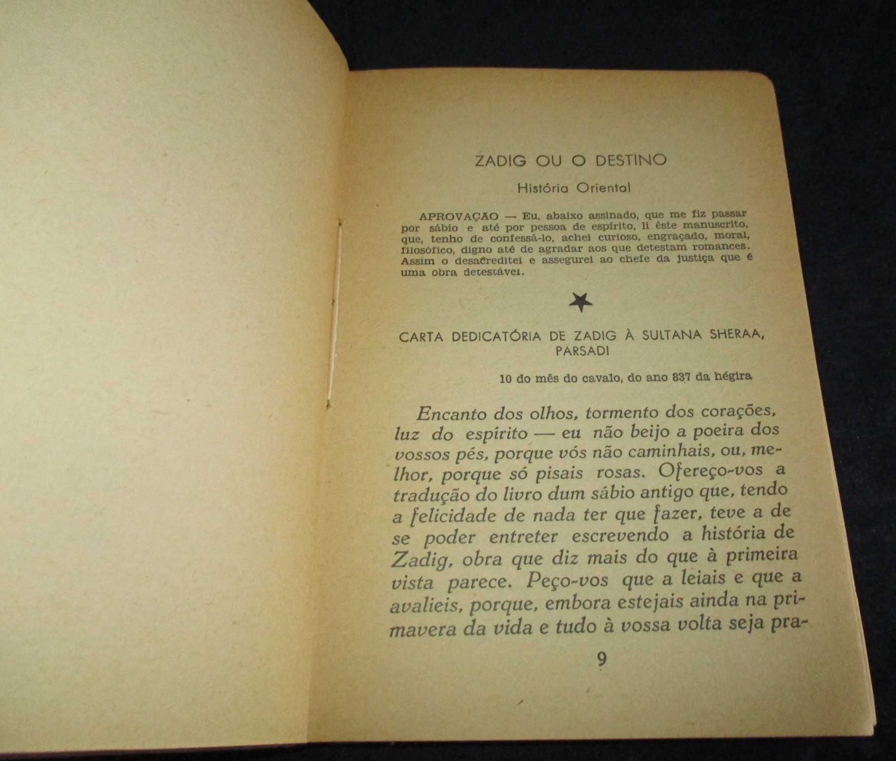 Livro Zadig ou o destino Voltaire