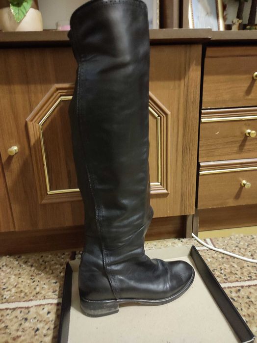 Продам сапоги кожаные