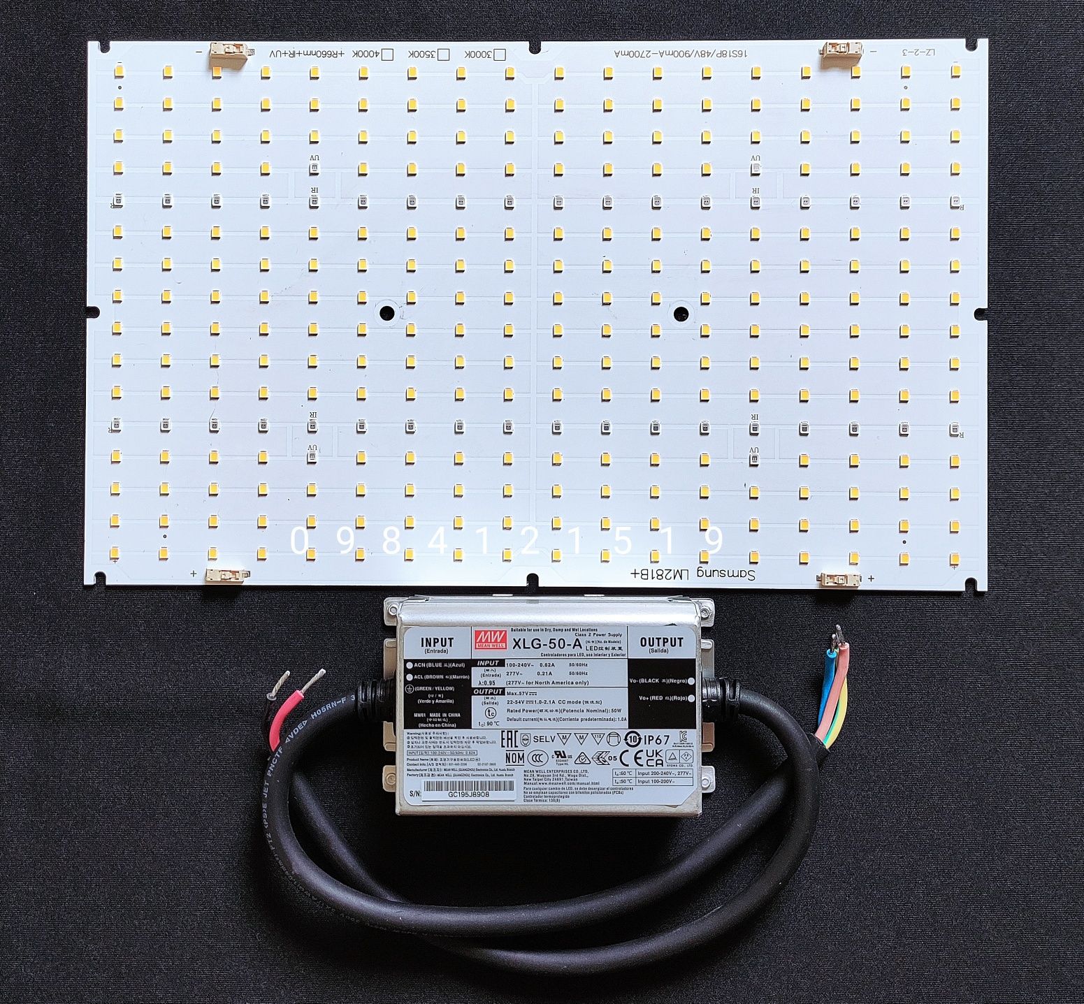 НАБОР Samsung LM281B+ Mean Well Quantum Board фитолампа димер гроубокс