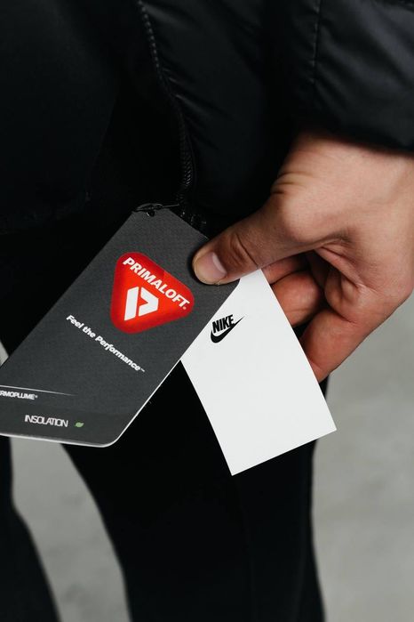 ФАВОРИТ! Куртка Nike NSW Black S M L XL пухан пуховик чорний найк