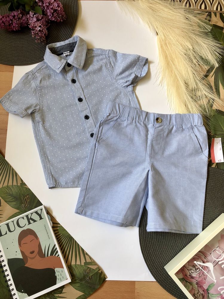 Сорочка та шорти на хлопчика 4-5 років