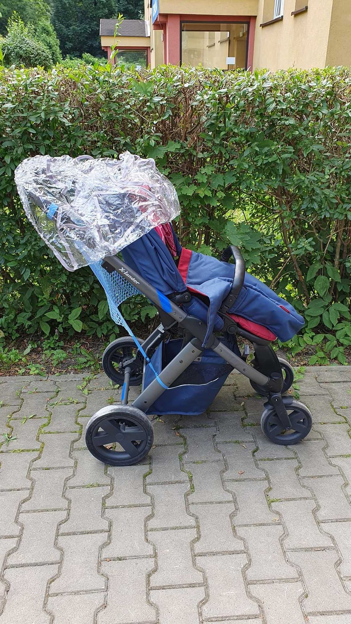 Wózek X-Lander (X-Pulse) 3w1 wraz z fotelikiem i bazą Maxi Cosi.