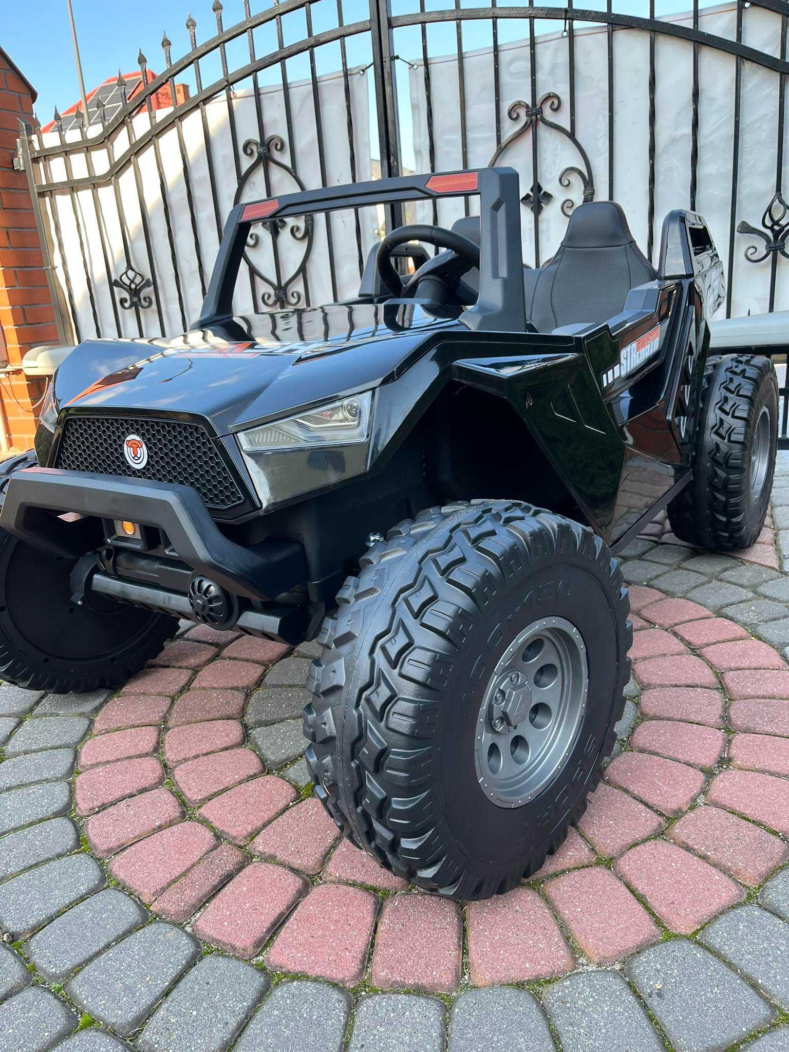 DWUOSOBOWY samochód na akumulator 4x4 dla 2 dzieci Pilot autko 60kg