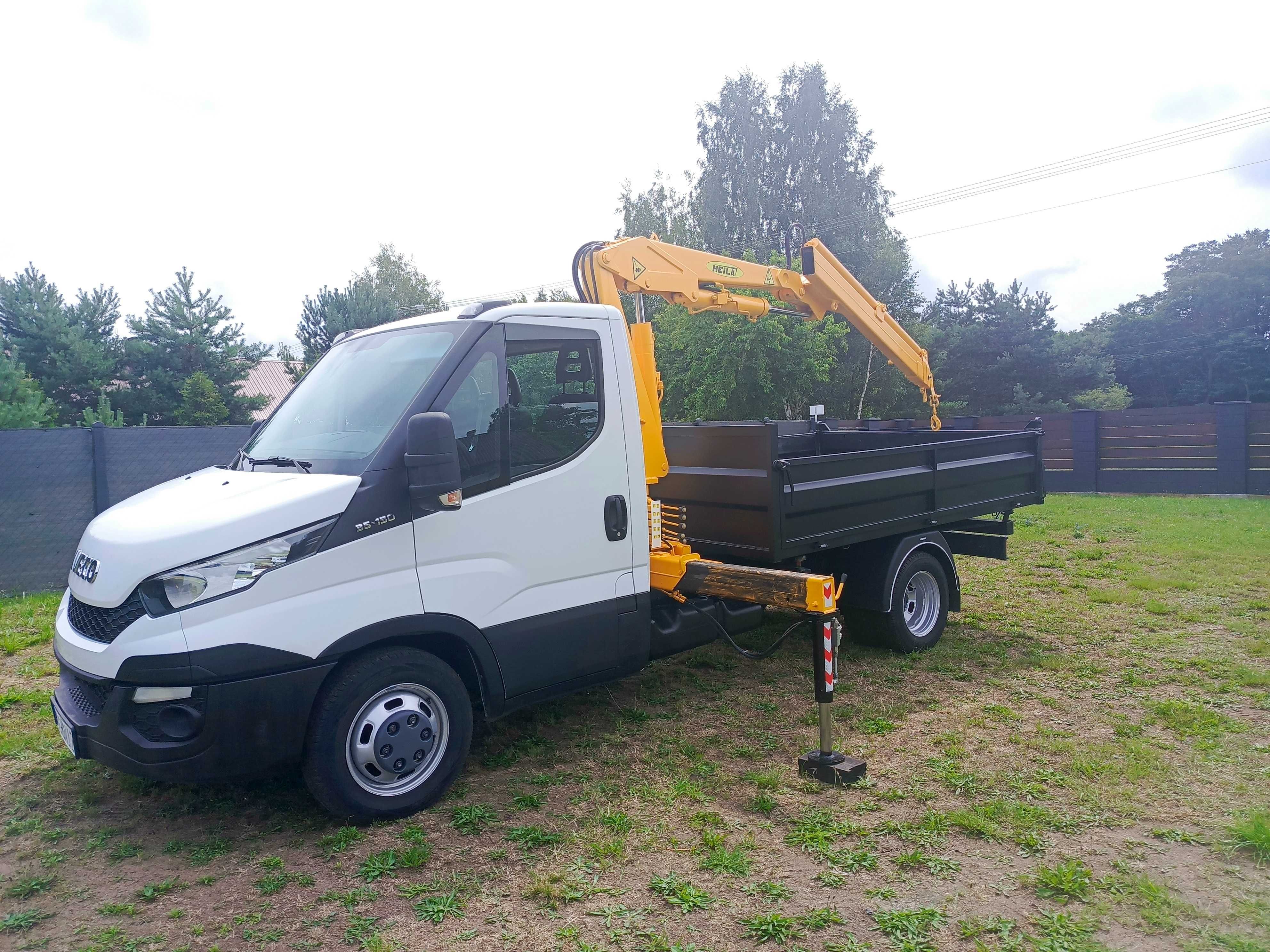Iveco HDS udźwig 1800kg  wywrotka na 3 strony Hak Klimatyzacja