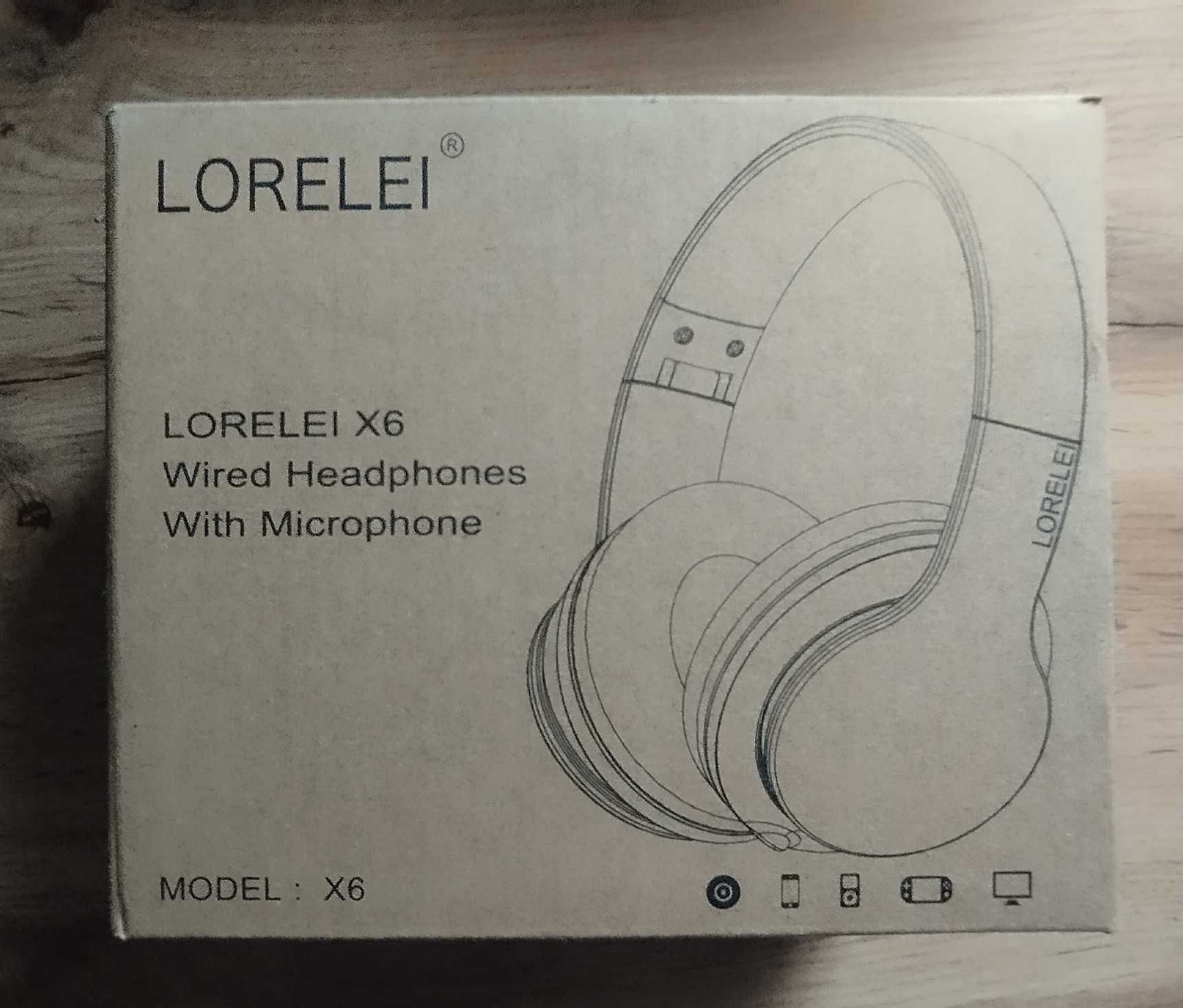 Słuchawki nauszne z mikrofonem LORELEI X6