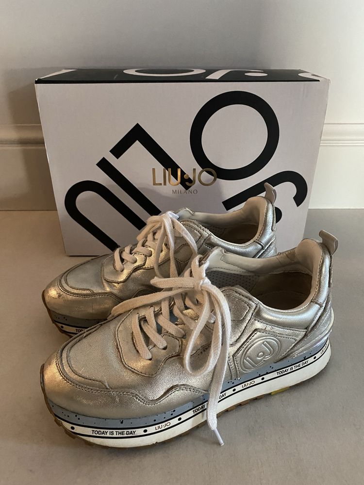 Liu Jo buty sneakersy srebrne rozmiar 37