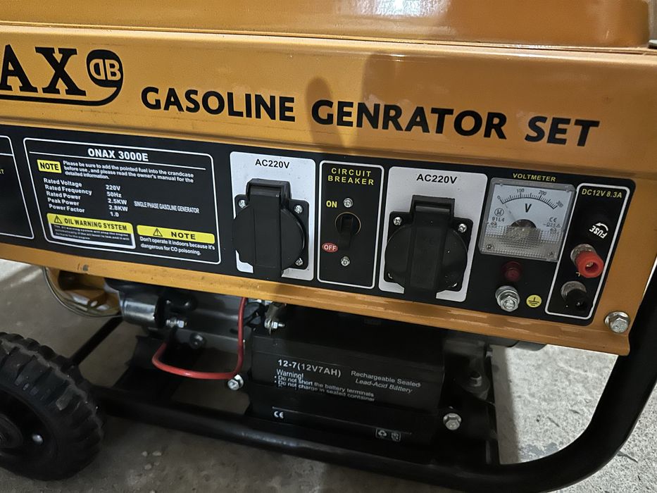 Бензиновий генератор ONAX 2,5kw