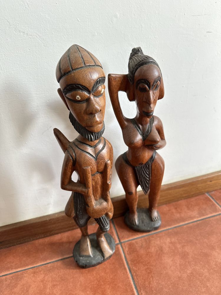 Estatuetas madeira- 50cm