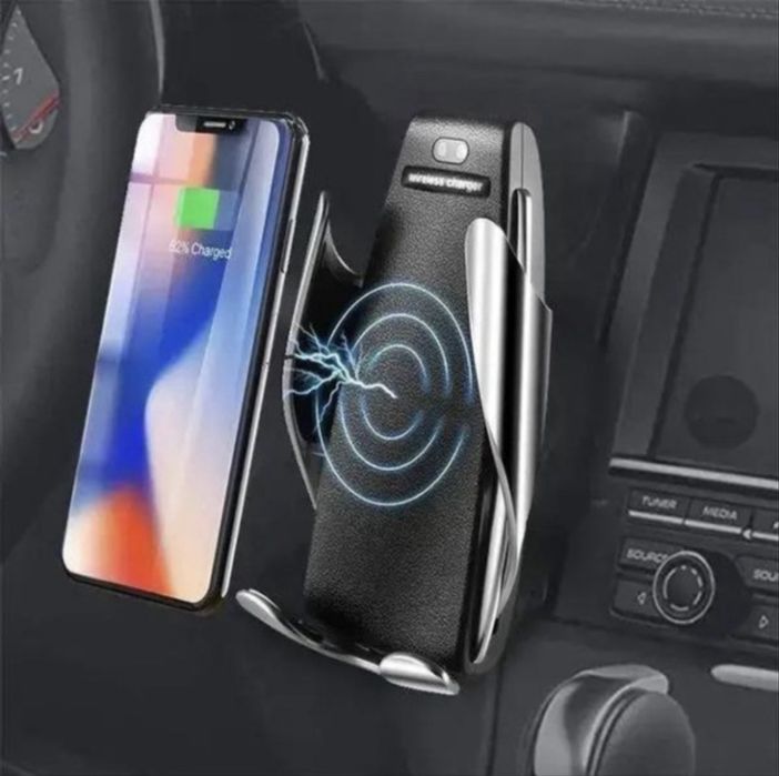 Сенсорний автомобільний тримач із бездротовою зарядкою, універсальний