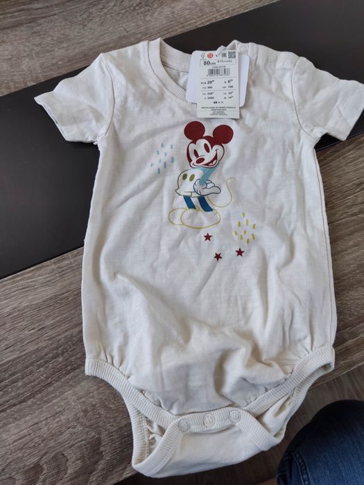 Nowe body Myszka Mickey Disney Reserved r. 80