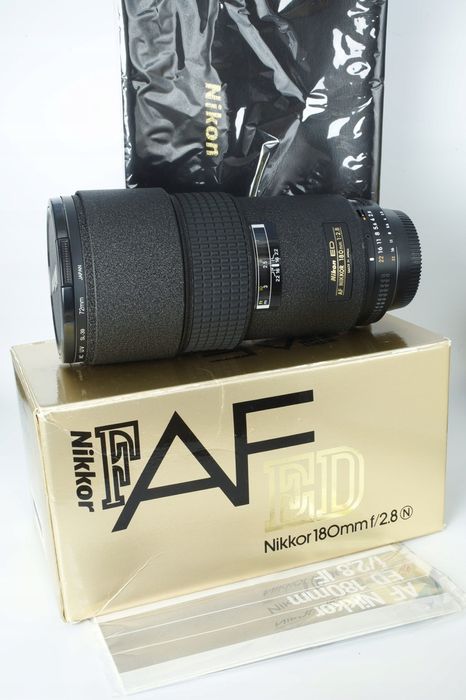 AF 180mm 2.8 ED Nikkor Nikon F FX DX +filtr +pokrowiec Gwar 23%VAT