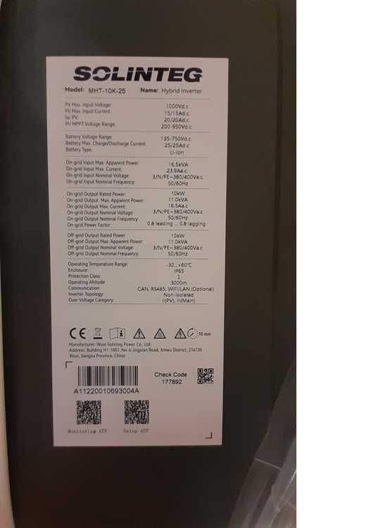 SOLINTEG inwerter hybrydowy MHT-10K-25