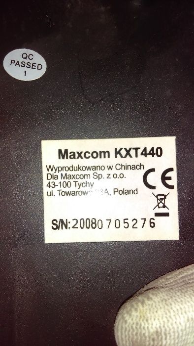 Telefon stacjonarny Maxcom KXT-440 czarny, duże klawisze