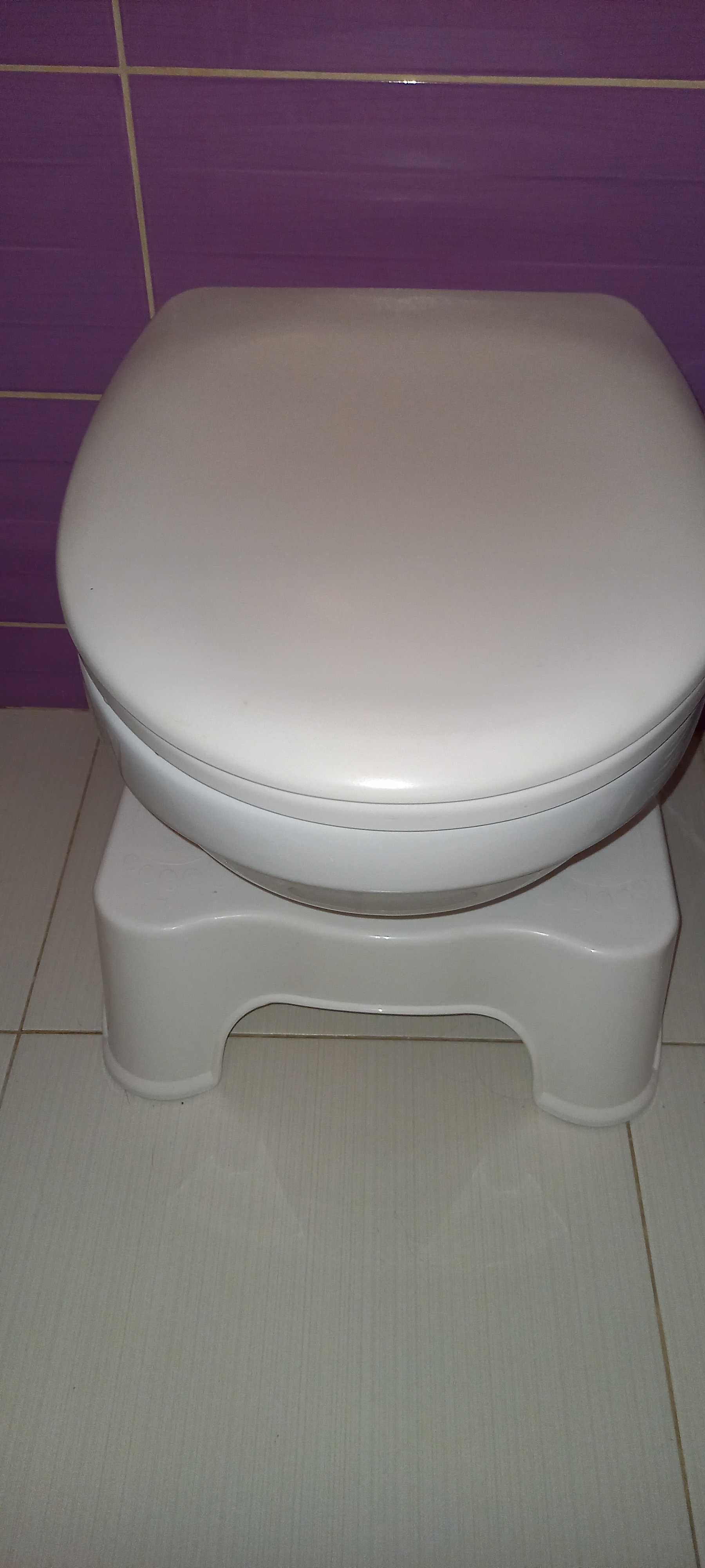 Podnóżek stołek  do sedesu/WC biały