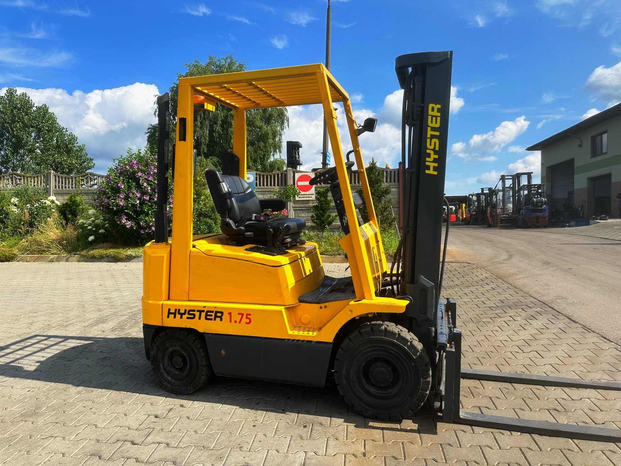 wózek widłowy HYSTER H1.75XM Triplex 4.80m 1750kg diesel 1999 rok