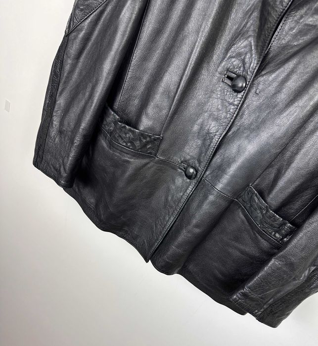 łaszcz skórzany OPIUM ALTERNATIVE GOTH damski krótki kurtka r. L