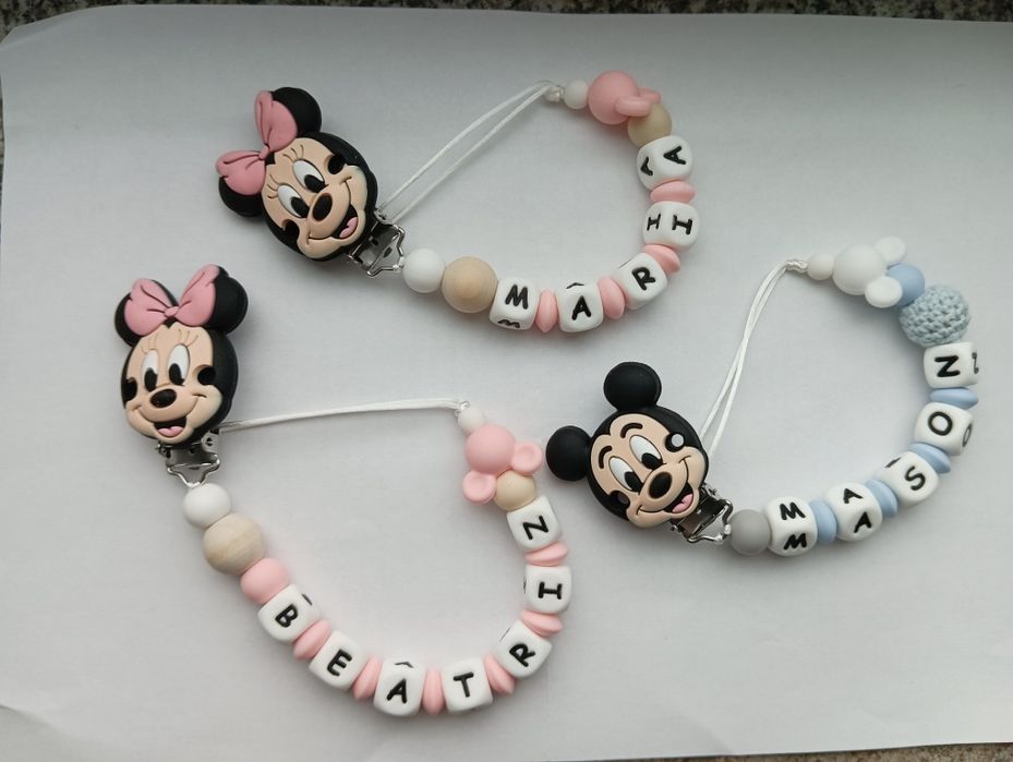 Prende Chupetas de silicone Personalizáveis