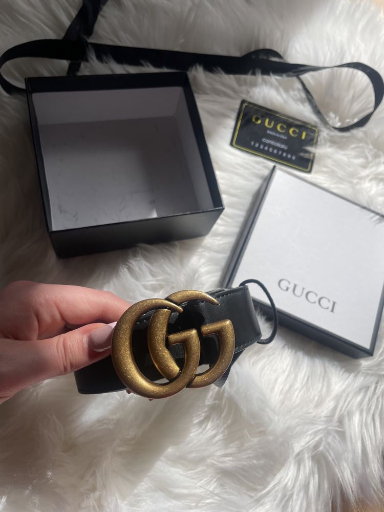 Pasek gucci skóra