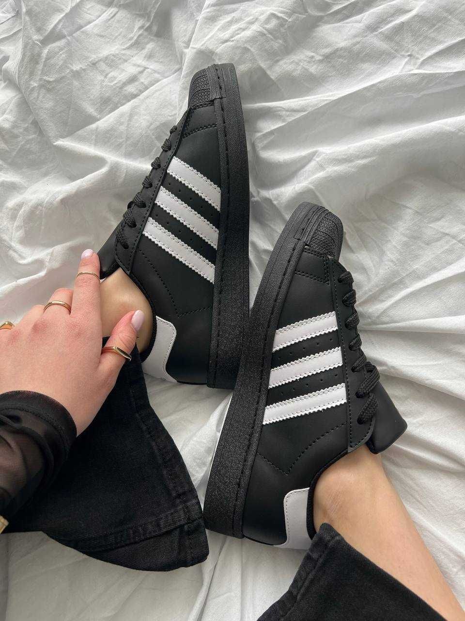 Adidas Superstar Black White, Адідас Суперстари, Суперстари Чорні