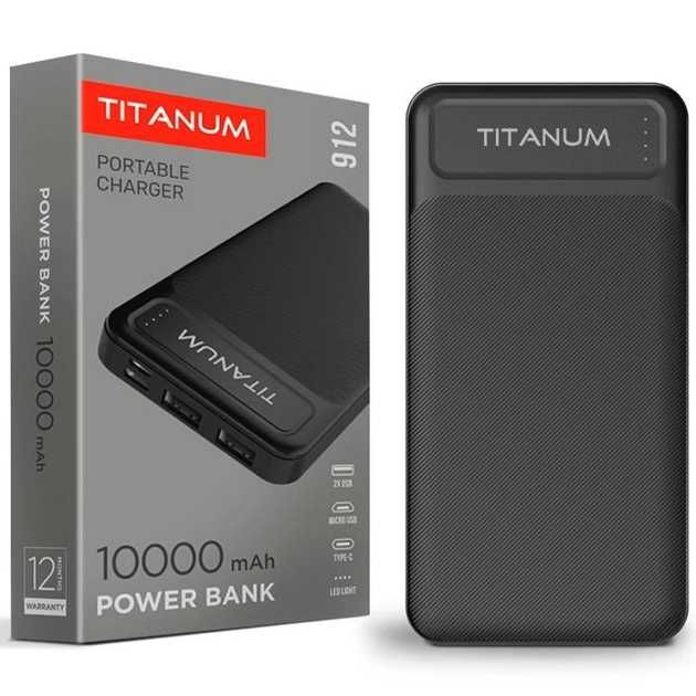 Повербанк TITANUM TPB-912-B 10000mAh Li-Pol Black