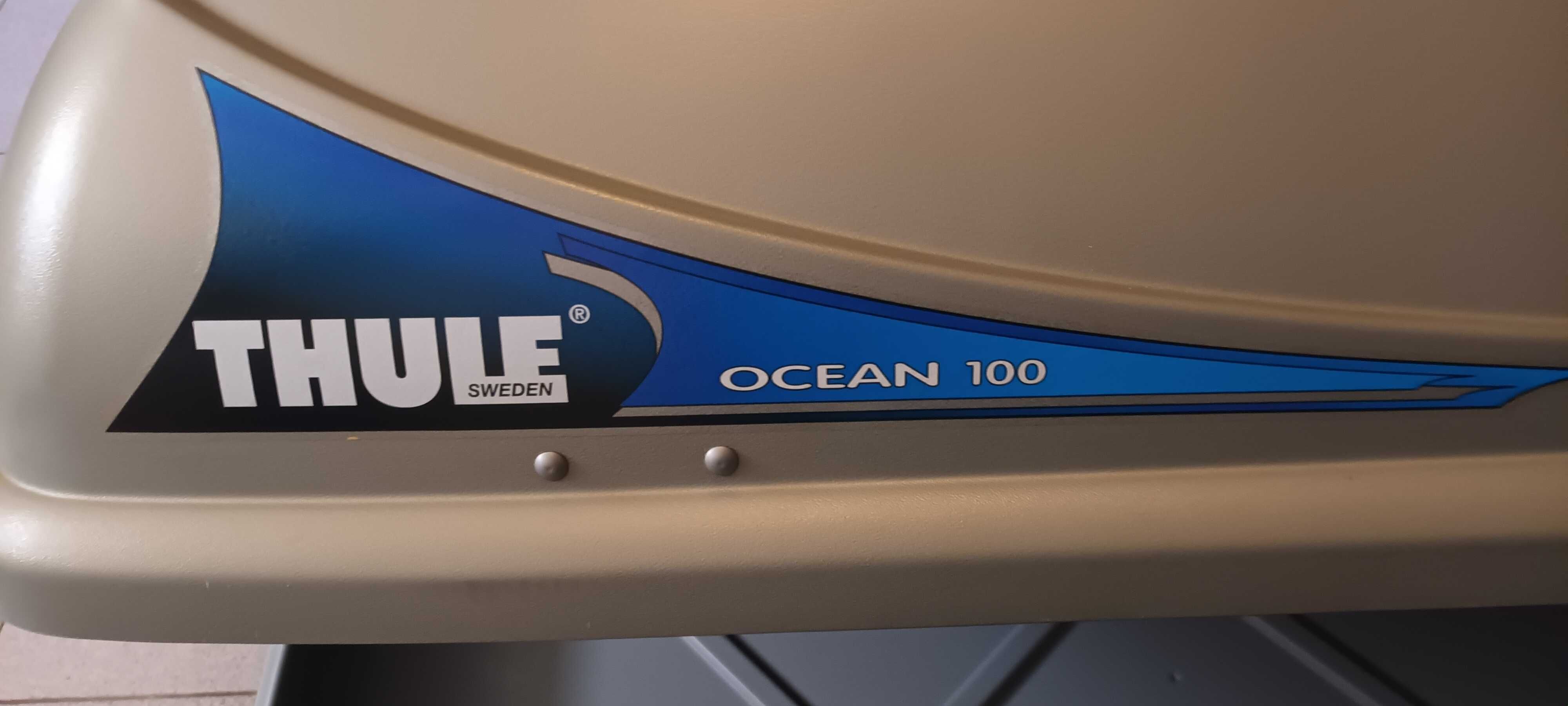 Caixa bagageira cinzento mate Ocean 100