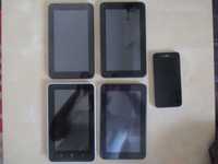 Lote 4 Tablets + 1 Smartphone para peças