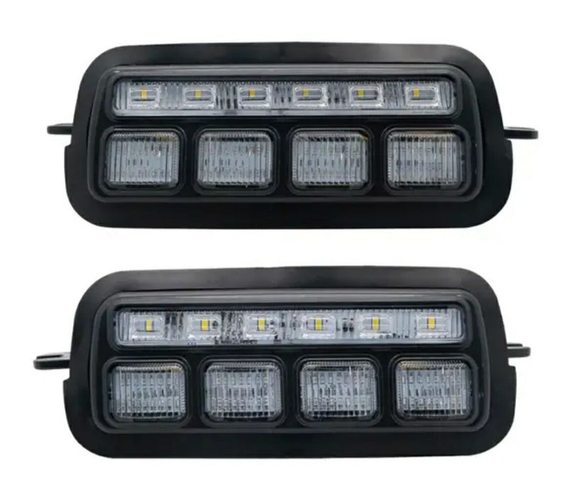 Підфарник ПТФ Led DRL Надфарники Нива 2121 бегущий поворот ДХО