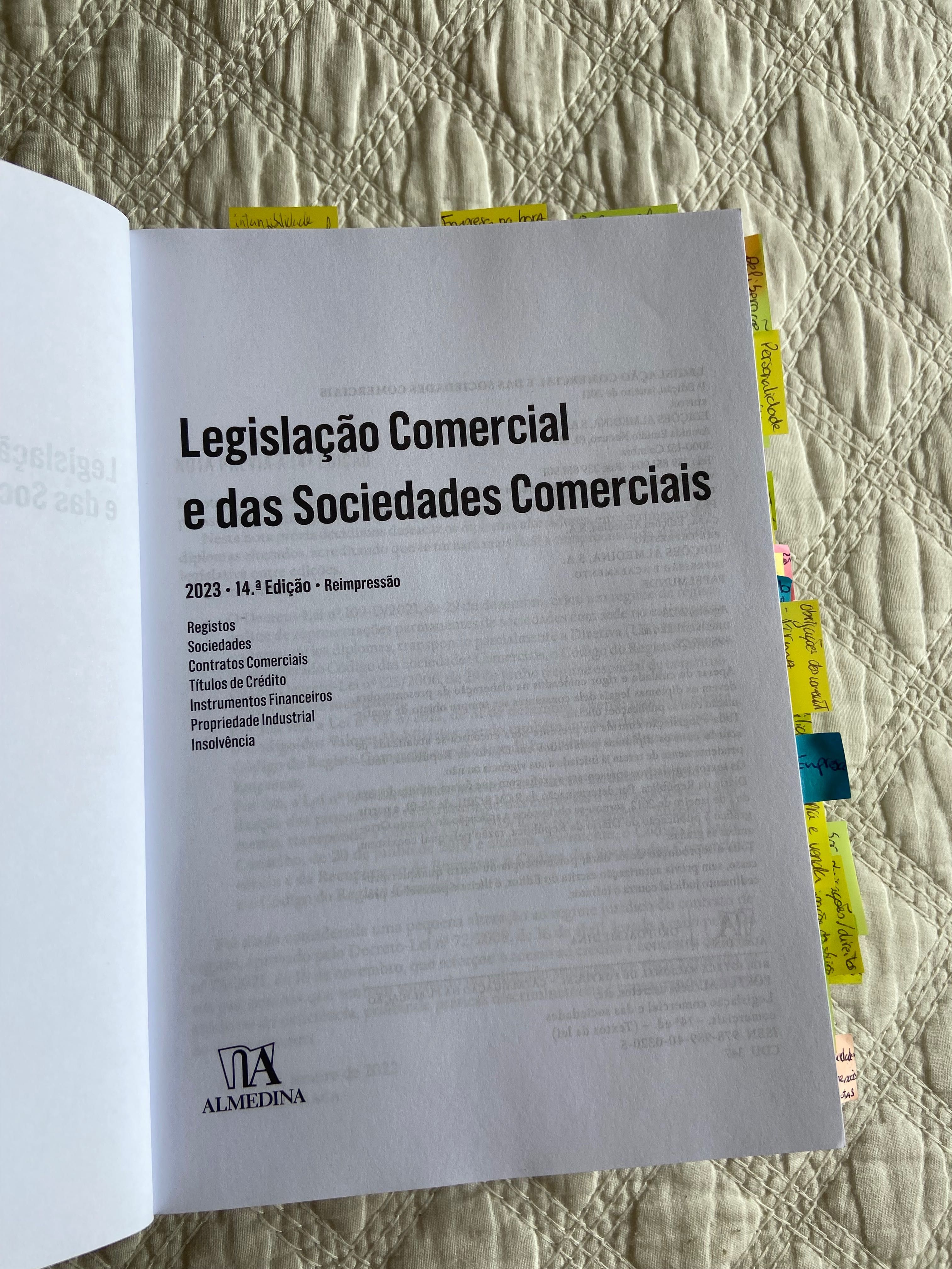 Legislação Comercial e das Sociedades Comerciais