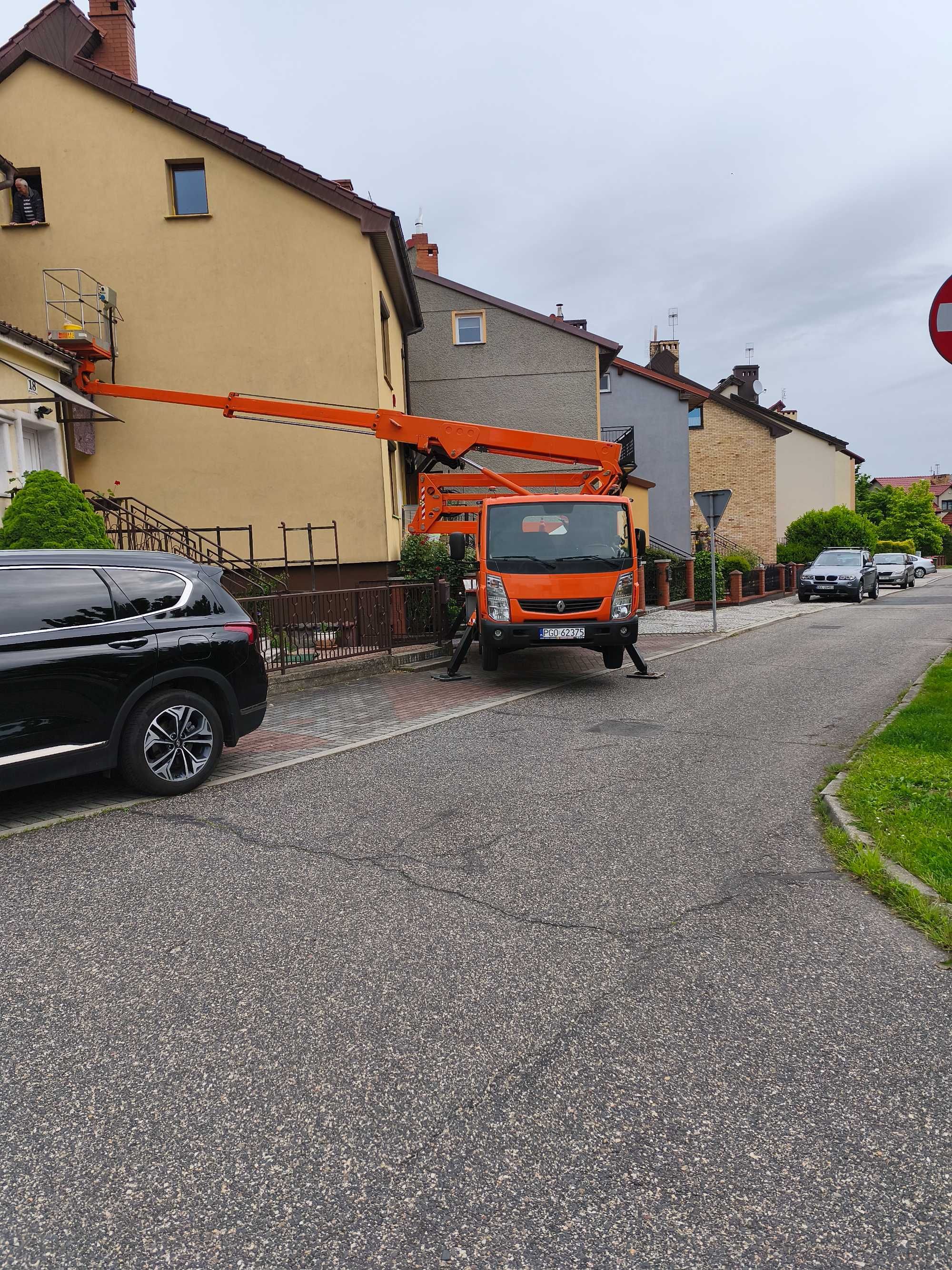 Usługi wynajem podnośnika koszowego zwyżki/wraz z operatorem