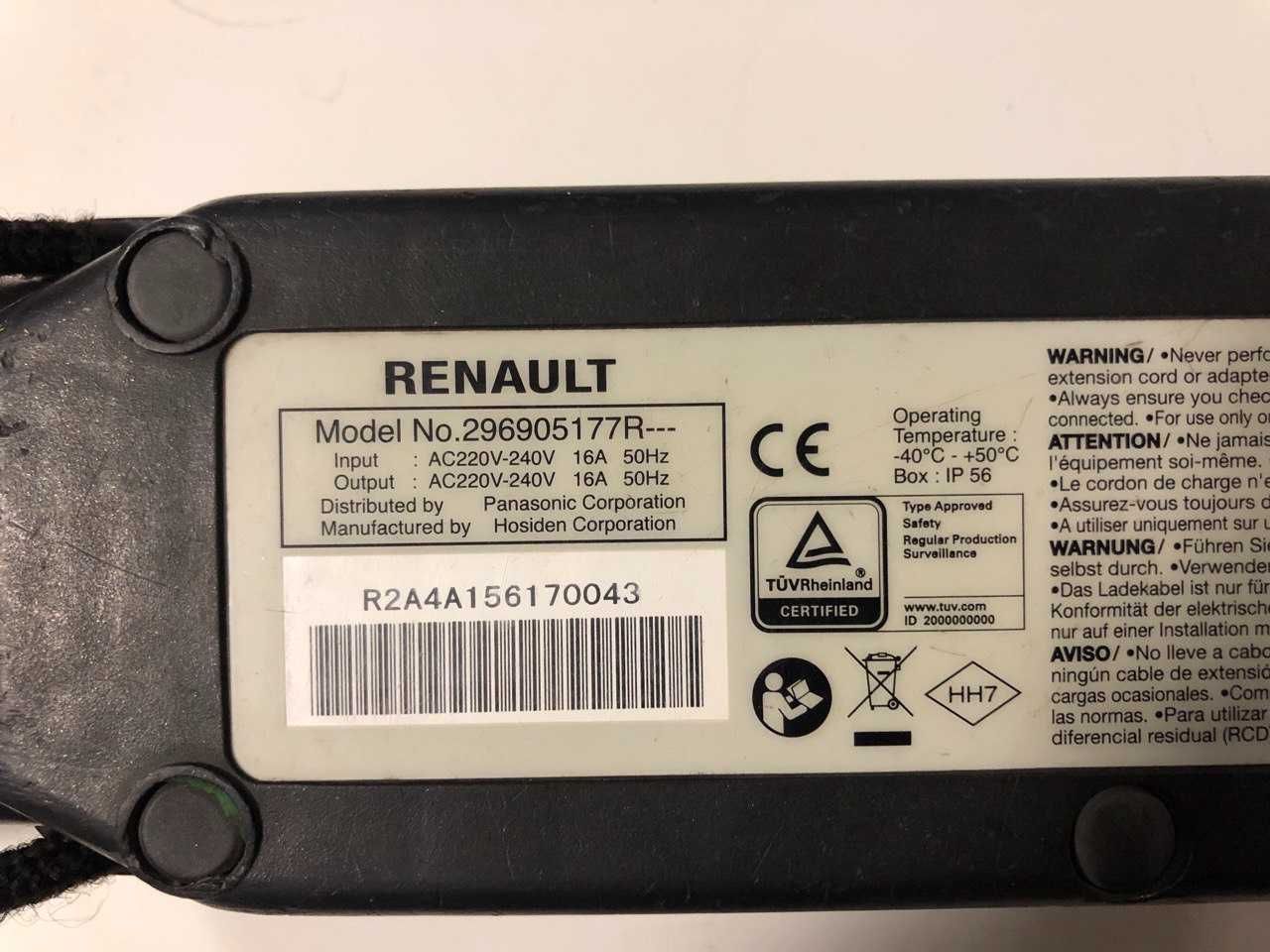 Зарядка для электромобиля Renault оригинальная под ремонт/разборку