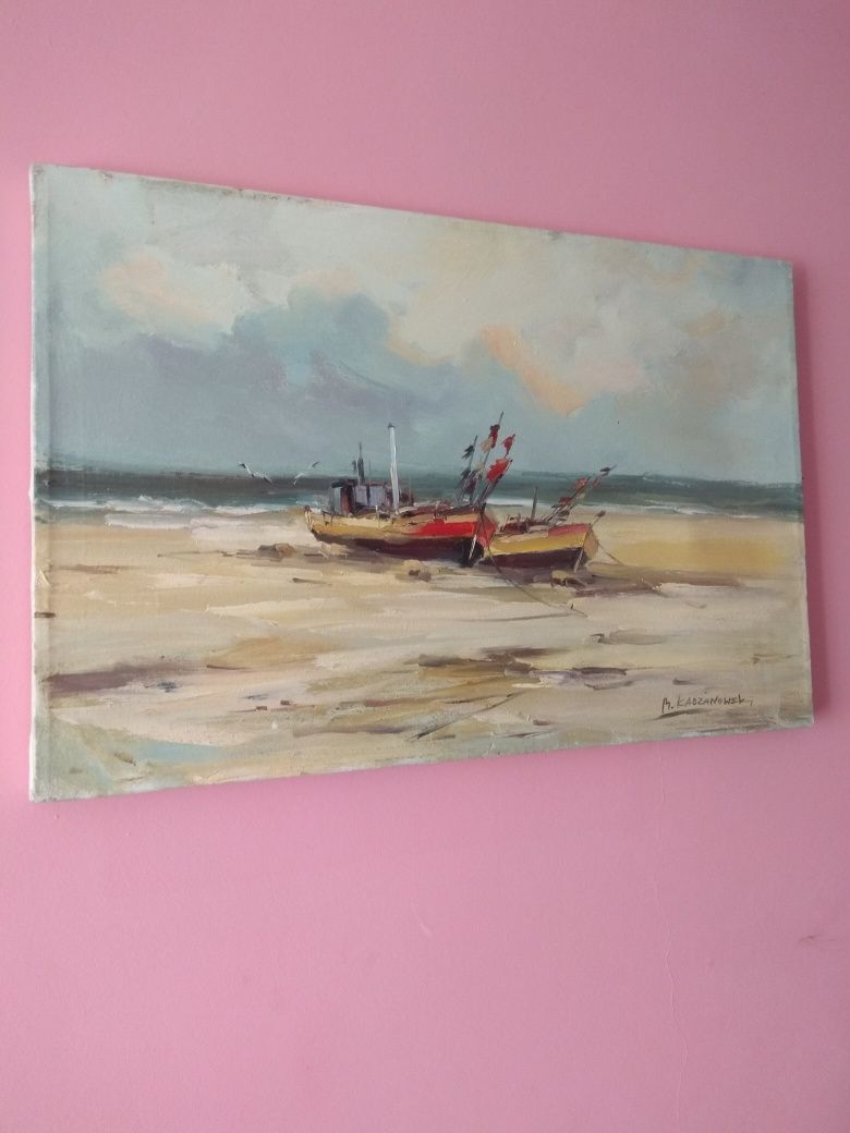 Marynistyka. Obraz olejny. Marian Kaczanowski.