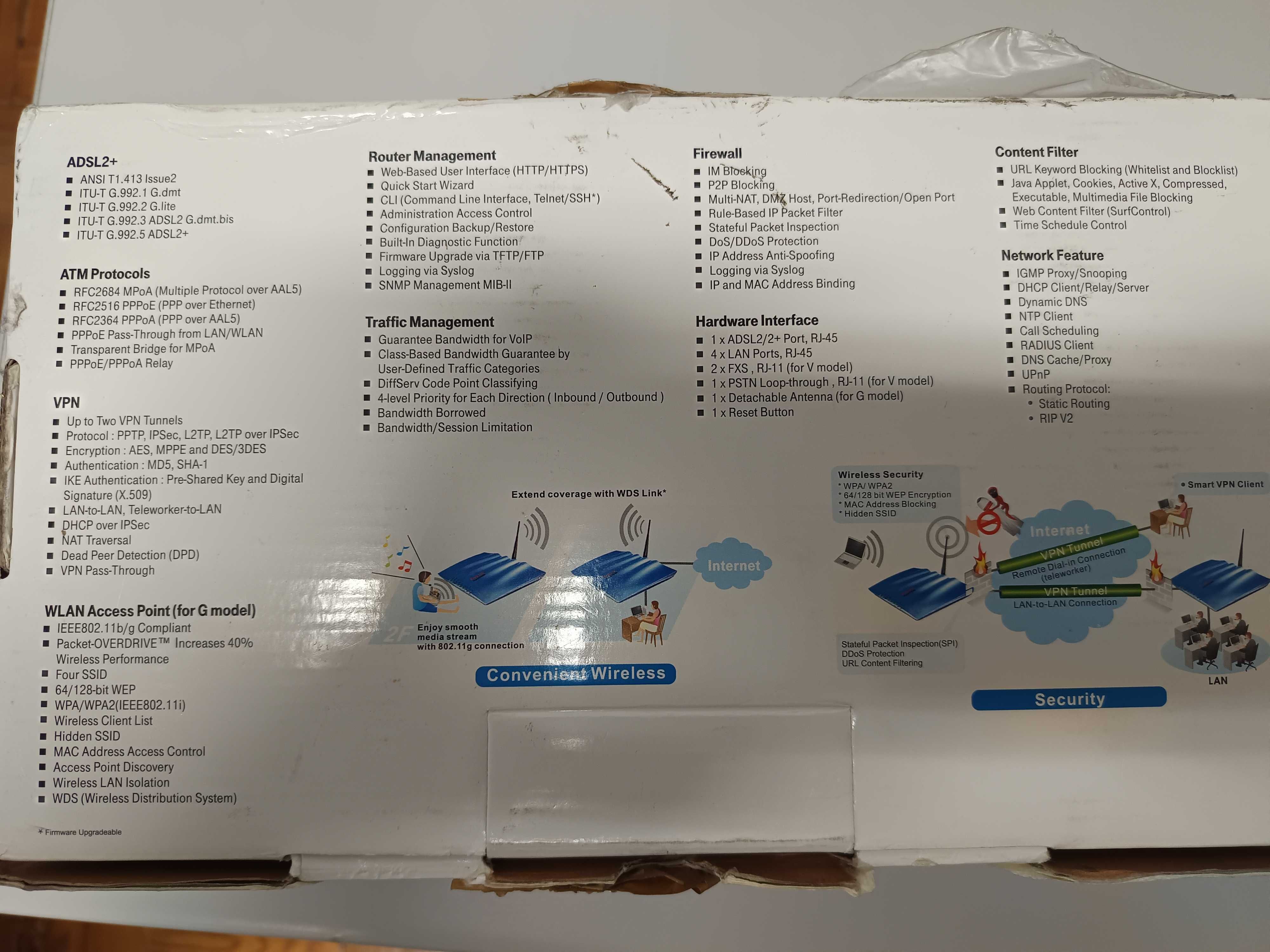 Router ADSL Dry Tek Vigor 2700