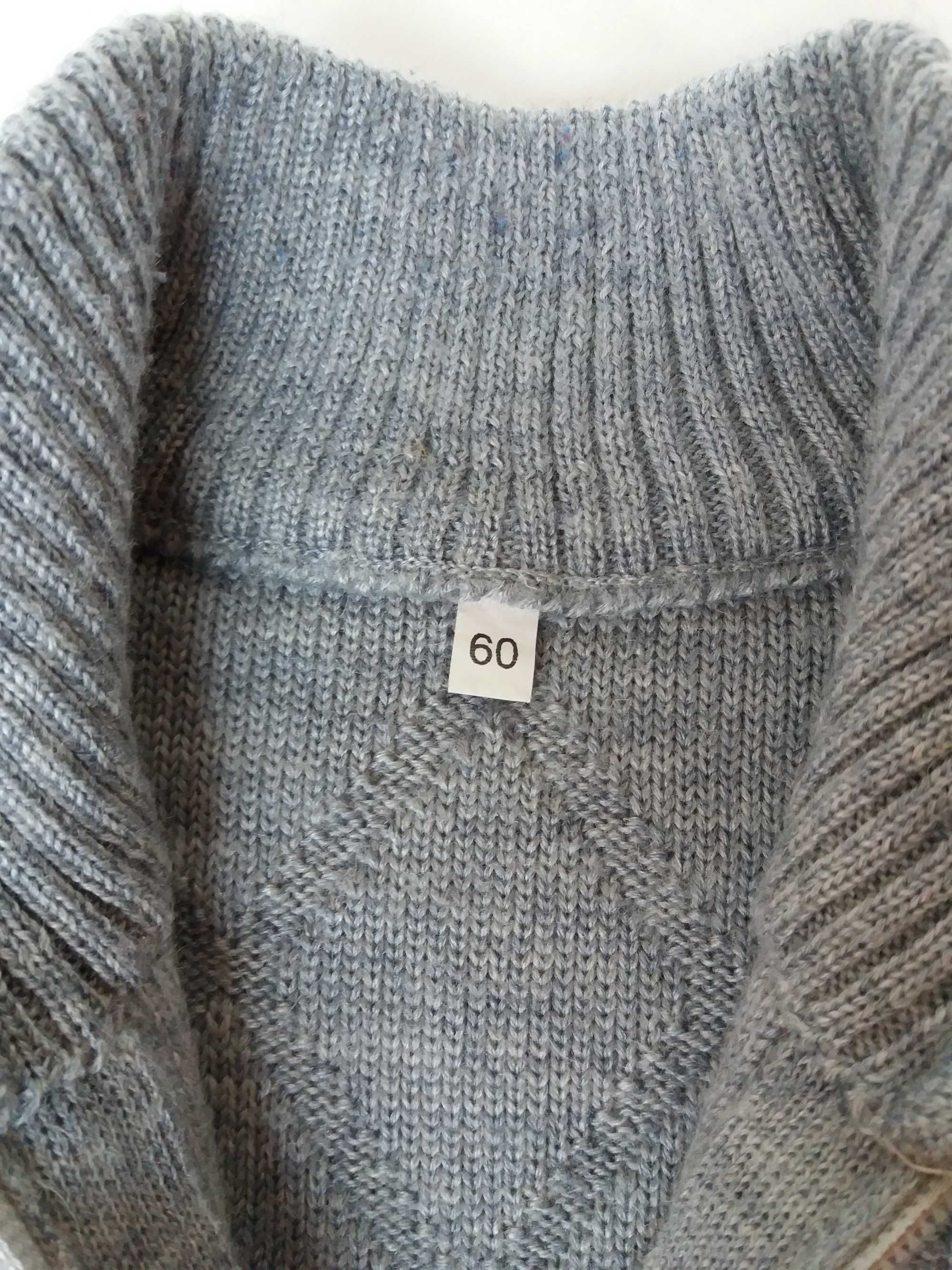 Вязаный джемпер, свитер на мальчика, размер 60 (5-6 лет)