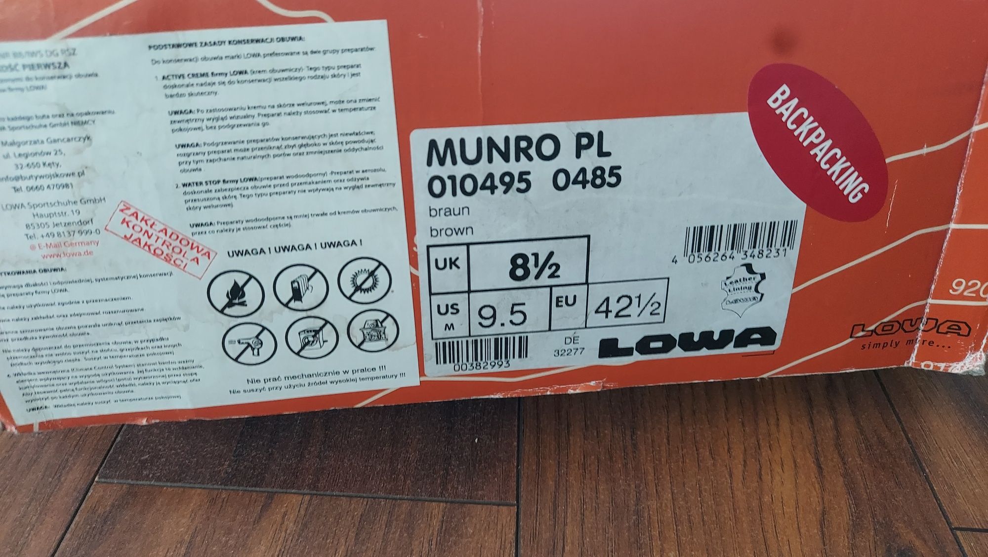 Buty trekingowe Lowa MUNRO 42,5