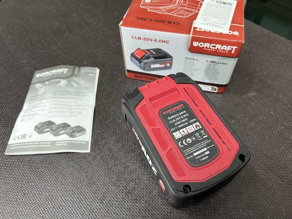 Аккумуляторная батарея WORCRAFT CLB-20V-6.0HC Скидка в описании