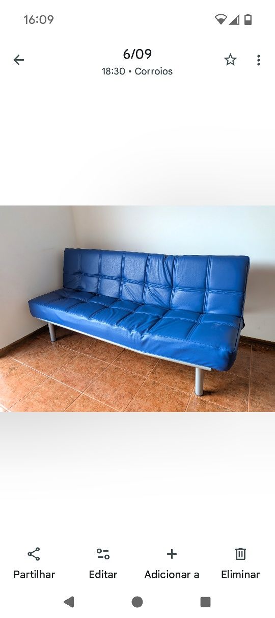 Sofá cama 3 lugares