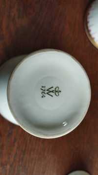 Conjunto de 3 vasos de porcelana Wallendorf  DDR