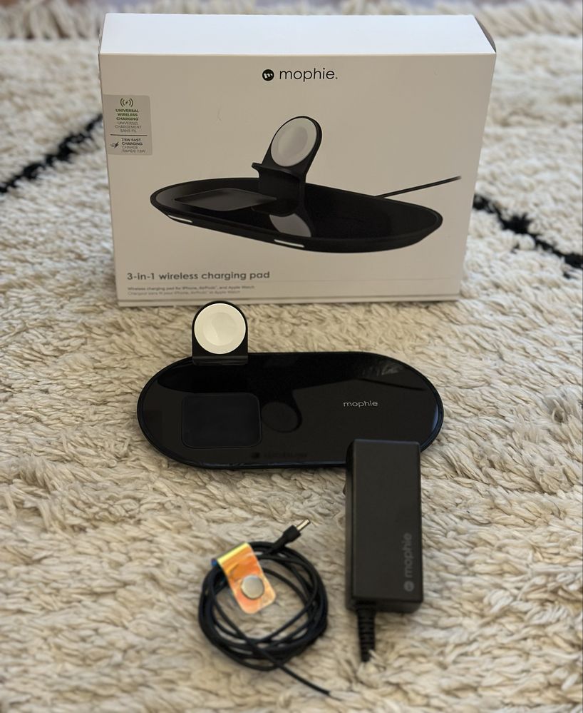 Carregador Mophie 3-in-1 Wireless Charging Pad