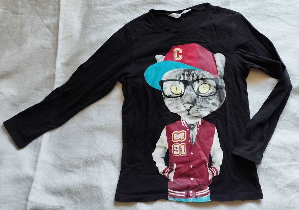 Лонгслів футболка з рукавами светр H&M 122/128 cat реглан 140 Marvel