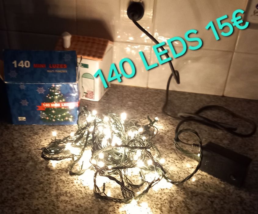 140 LAMPADAS LED DE NATAL E BOLAS. Casa,Quarto, Sala, Cozinha, Garagem