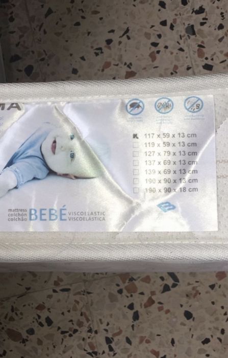 TRAMA Cama Gamma c/ colchão visco Trama Berço