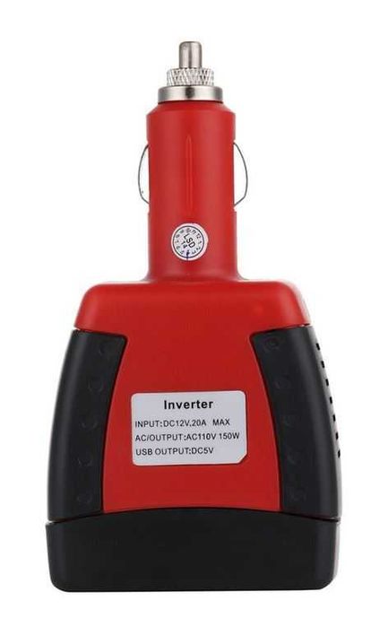 Компактный мини преобразователь 12В - 220В / инвертер в прикуриватель.