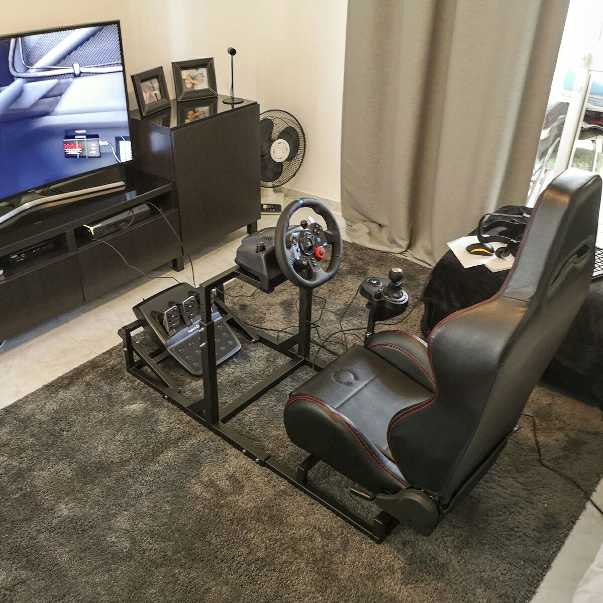 Cockpit Playseat estrutura para simulador corrida/voo