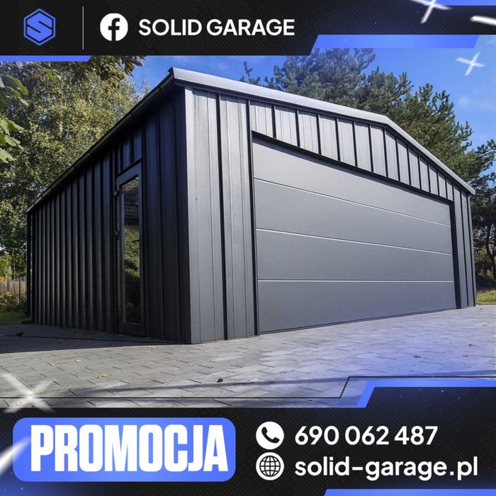 Garaż blaszany dwustanowiskowy 7x5m garaz blacha NA RĄBEK nowość