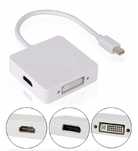 Adaptador Mini DisplayPort Thunderbolt para HDMI / DVI e DisplayPort