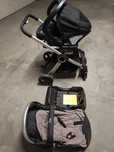 SEMINOVO Carrinho, baby coque (sistema isofix) e mochila porta bebé