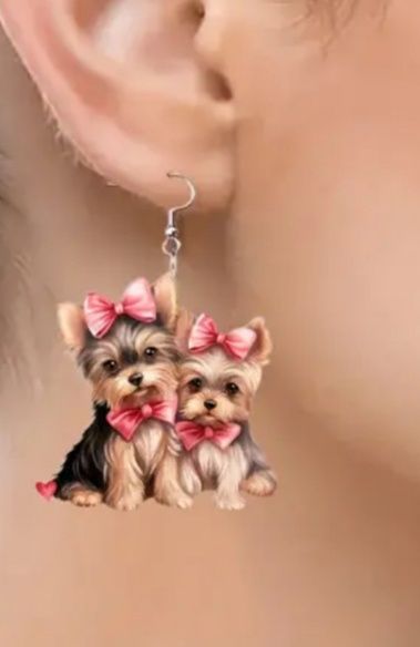 Dwustronne kolczyki z akrylu