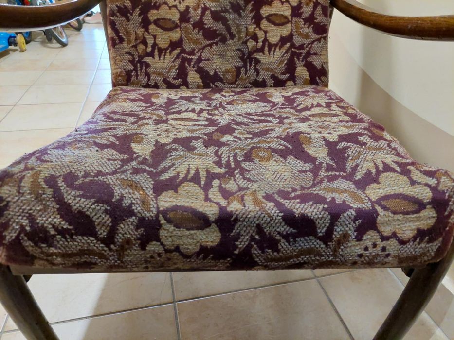 Fotel PRL w stylu lisek