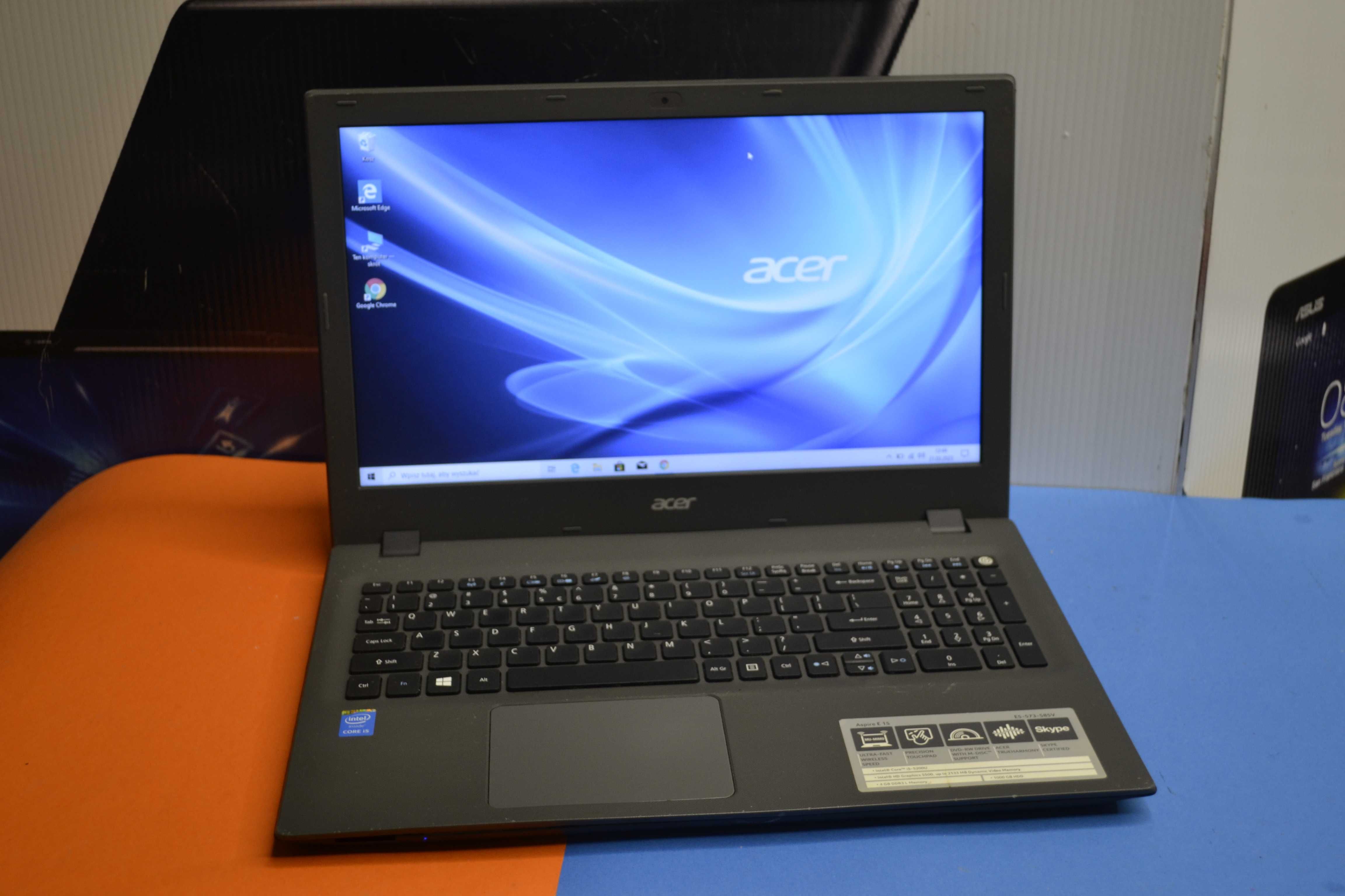 Laptop ACER Aspire E15, i5-5200U, 256SSD, 8gb, 15,6cali